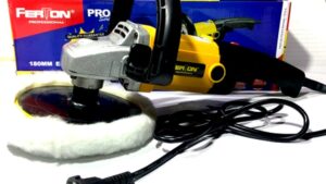 Pulidora Orbital Profesional Automóviles 1200w - Regulador 600-3500RPM+ Plato & Pad Corderito - Ferton PUJ001