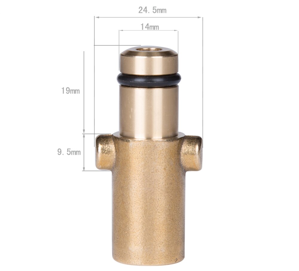 Adaptador Acople Rápido P/Pistola de Espuma de Lavado Vehículos - Manguera Hidro / Bronce (Varios Modelos) - Imagen 3