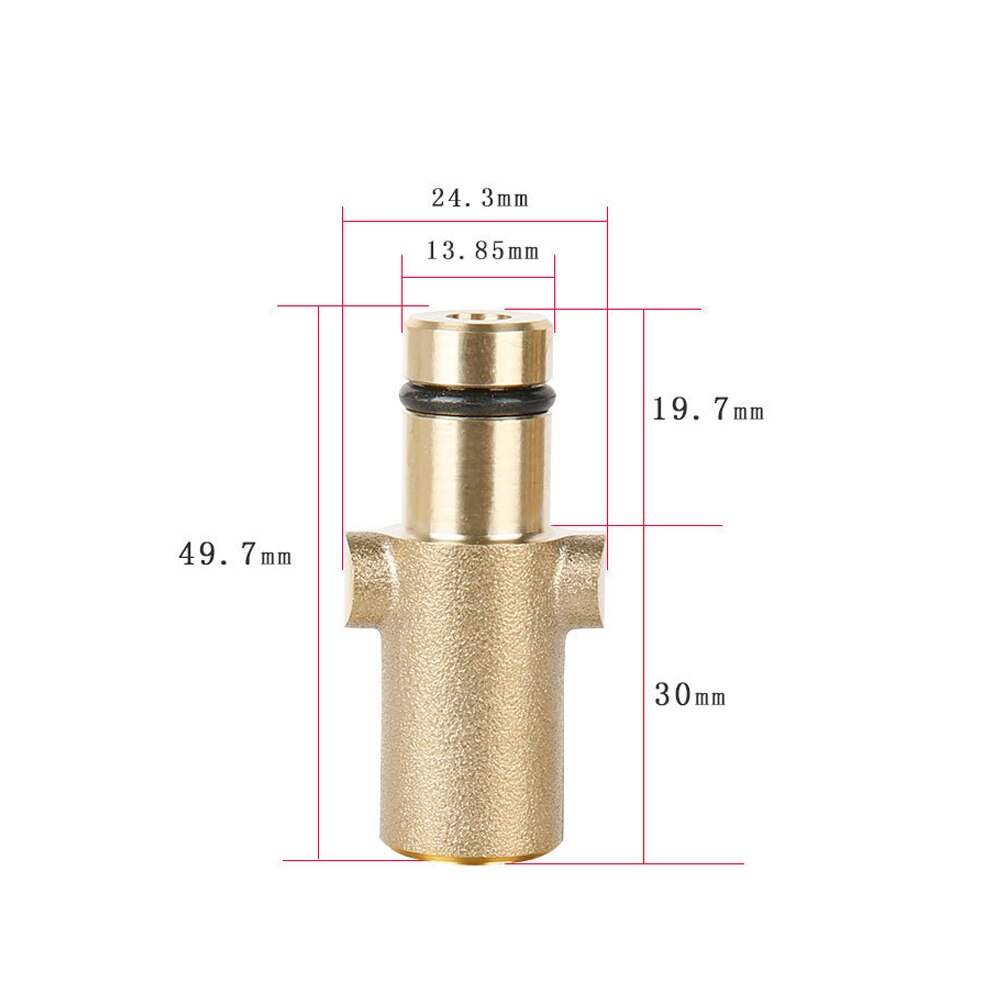 Adaptador Acople Rápido P/Pistola de Espuma de Lavado Vehículos - Manguera Hidro / Bronce (Varios Modelos) - Imagen 9