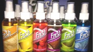 Aromatizador Perfumador Ambiente Botella Pulverizadora Fragancias Frutales Automóvil 75ml.