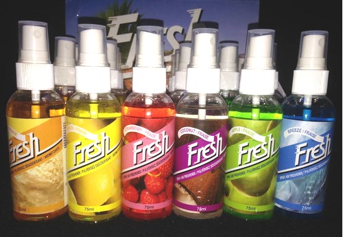 Aromatizador Perfumador Ambiente Botella Pulverizadora Fragancias Frutales Automóvil 75ml.