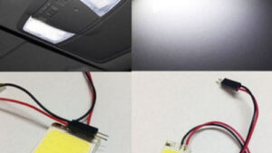 Led Plaqueta COB-16T 12V Super Led / Luz Techo Automóvil C/Adaptadores Conexión / Blister Mod.COB16T