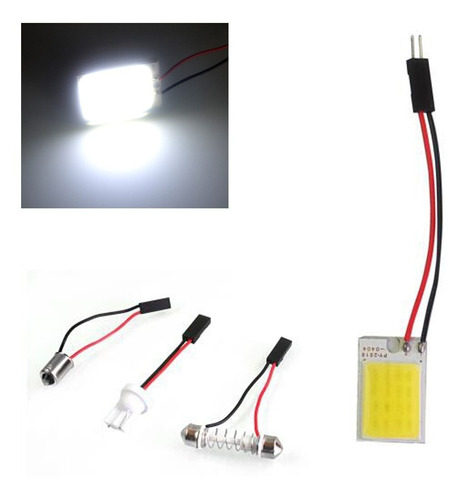 Led Plaqueta COB-16T 12V Super Led / Luz Techo Automóvil C/Adaptadores Conexión / Blister Mod.COB16T - Imagen 4
