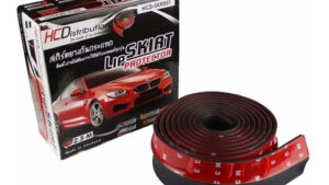 Bumper Lip Faldón Spoiler Goma Protector Paragolpe Delantero LIP SKIRT Negro 6cmx2,5m Largo
