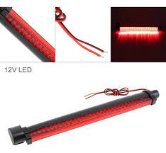 Barra Auxiliar Tercera Luz de Freno Autoadhesiva Luneta Trasera Automóvil 38cm 12v - 48Leds Mod.48 - Imagen 3