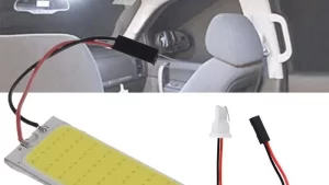 Led Plaqueta COB-36T 12V Super Led / Luz Techo Automóvil C/Adaptadores Conexión / Blister Mod.COB36T