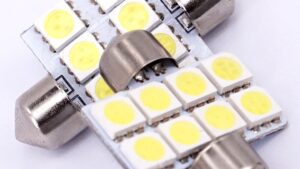 Lampara Tubo 31mm - Plaqueta 8 Leds 12V Luz Techo Automóvil