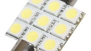 Lampara Tubo 36mm - Plaqueta 9 Leds 12V Luz Techo Automóvil