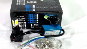 Lampara Cree Led Farol Moto 12v-80v - 30W 8000K - Varios Adaptadores Encastre