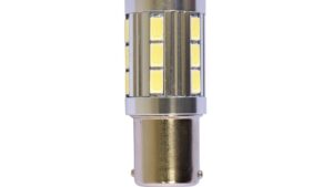 Lamparas 1 Polo 1156 21 Leds + Lupa - 21SMD Ultra Brillo 12v Blanca x Par