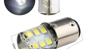 Lamparas 1 Polo 1156 12 Leds - 12SMD 12v Gel Blanca x Par