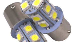 Lamparas 1 Polo 1156 13 Leds - 13SMD 12v Blanca Flash x Par