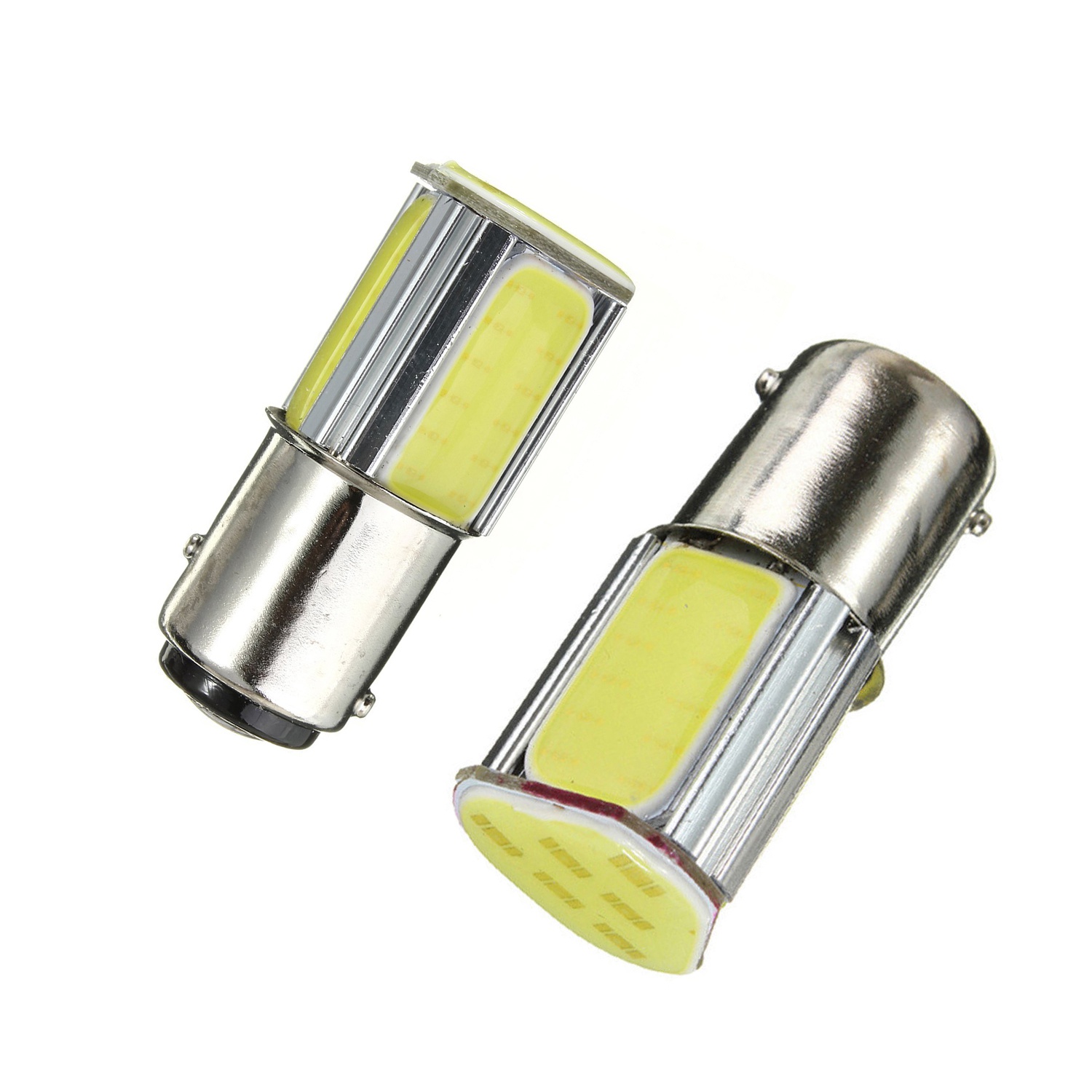 Lamparas 2 Polo 1157 - 4 Cob 33SMD Ultra Brillo 12v Blanca Posición/Frenos Fijas x Par - Imagen 5