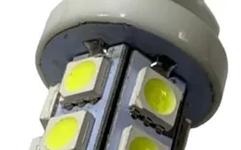 Lamparas T20/3156 1 Polo - 13 Leds 12v Blanca Ultra Potente P/ Automóviles x Par