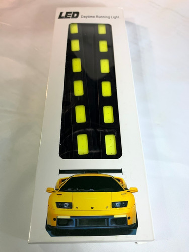 Barras Luz Para Circulación Diurna Led-6 Cob 18w 12v Potente Blanca 17cm x Par Impermeables - Imagen 4