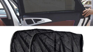 Cortinas Parasol P/Ventanas Traseras Cuadradas Laterales Automóvil Ventilación & Protección UV x Par (Grande) Mod.CO12