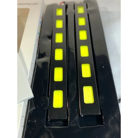 Barras Luz Para Circulación Diurna Led-6 Cob 18w 12v Potente Blanca 17cm x Par Impermeables - Imagen 3