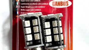 Lamparas 2 Polos 1157 30 Leds 12v Roja / Posición + Freno Flash / P/Faroles Traseros x Par