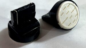 Lamparas T20 1 Polo - Cob 12Chips  6W-12v Azul P/ Automóviles x Par