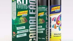 Pintura Aerosol Efecto Kit Camaleón + Color Base / Efectos Rojo / Amarillo / Azul / Verde / 400ml x 2 Mundial Prime