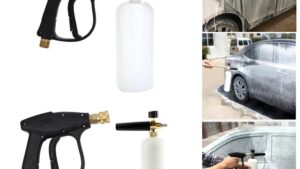 Pistola Lanza Espuma Botella C/Gatillo Completa P/Hidrolavadora Lavaderos Vehículos Profesional