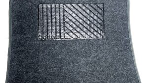 Juego Alfombras Pisos Automóvil Moquette Gris Oscuro - 5Pcs Universal