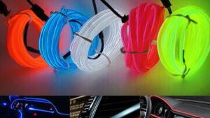 Cable Tira Luz Neon Flexible Decorativo 2.3 mm x 2 Metros - 12v Interior Automóvil / Uso General / Encastrar