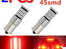 Lamparas 1 Polo 1156 - 45Leds Ultra Brillo 12v-24v Roja x Par Mod.23C
