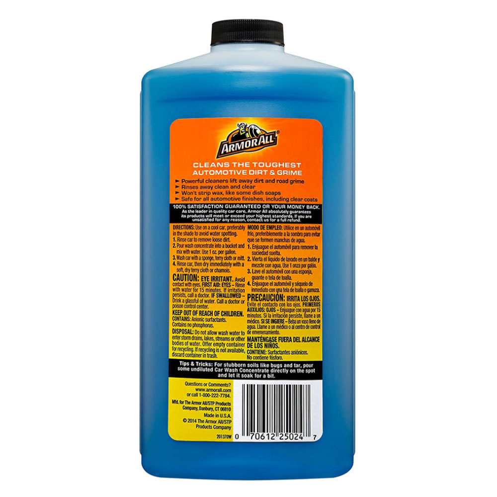 Shampoo Wash ARMOR ALL Ultra Shine Concentrado 709ml USA (Uso Pistola Espuma o Manual) - Imagen 4