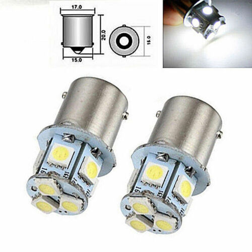 Lamparas 1 Polo 1156 9 Leds - 10SMD 12v Blanca x Par
