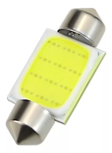Lampara Tubo 39mm - Plaqueta Cob 12 - 12V Luz Techo Automóvil