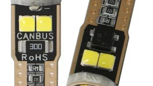 Lamparas T10 Canbus 6 Leds 5w 12v Blanco 6500k P/Tablero / Posición / Interiores Automóviles x Par Mod.23J