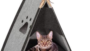 Carpa Cucha Cama Tipi P/Mascotas Gatos & Perros Pequeños Talle M - 46cmx45cmx57cm Mod.YKBD-00014