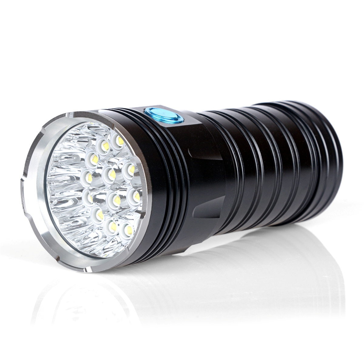 Linterna Táctica Led 18*T6 (Reflector Super Potente) / Recargable USB / Power Bank / Aleación Aluminio / +3500 Lúmenes - Alcance +200mts / 6000k / IP55 - Mod.SDK18MAX - Imagen 9