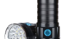 Linterna Táctica Led 18*T6 (Reflector Super Potente) / Recargable USB / Power Bank / Aleación Aluminio / +3500 Lúmenes - Alcance +200mts  /  6000k / IP55 - Mod.SDK18MAX