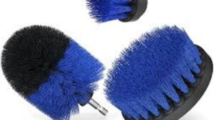 Juego Cepillos Limpieza P/Taladro Multiusos P/Limpieza Alfombras Pelo Duro Hogar / Alfombras Autos / Azulejos / Duchas / Cocina / Fregaderos /Alfombras / Tapizados / Llantas Etc. / Pack x 3 / Mod: Blue-Medium