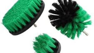 Juego Cepillos Limpieza P/Taladro Multiusos P/Limpieza Alfombras Pelo Duro Hogar / Alfombras Autos / Azulejos / Duchas / Cocina / Fregaderos /Alfombras / Tapizados / Llantas Etc. / Pack x 3 / Mod: Green-Medium