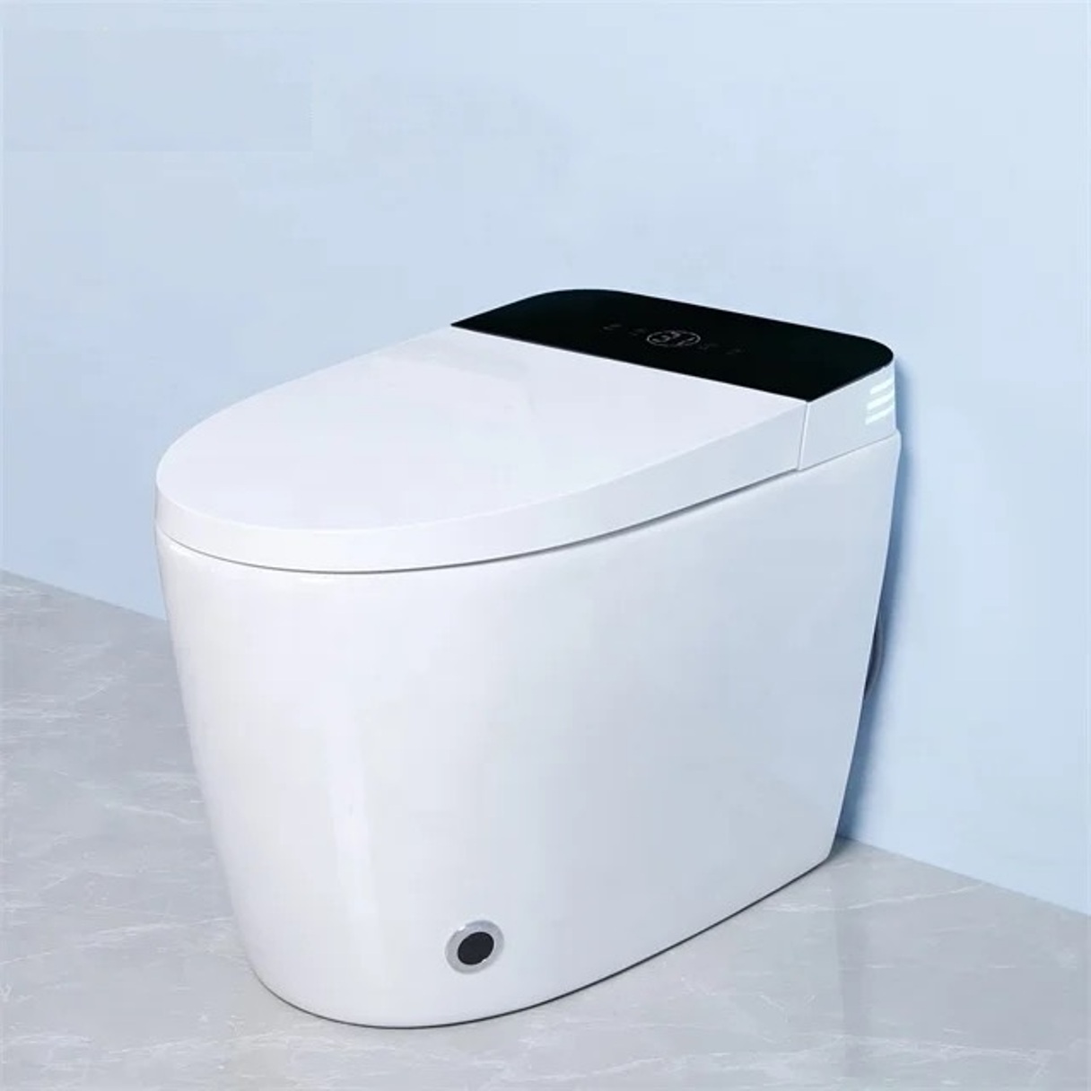 Inodoro & Bidet 2en1 Inteligente Electrónico Automático / Smart / Digital / Control Remoto / Calienta Asiento / Apertura Automatica Tapas / Bidet Retráctil / Soplador Secado / Tamaño 68cmx40cmx47cm / Tanque Agua Incluido Mod.A10-3 - Imagen 4