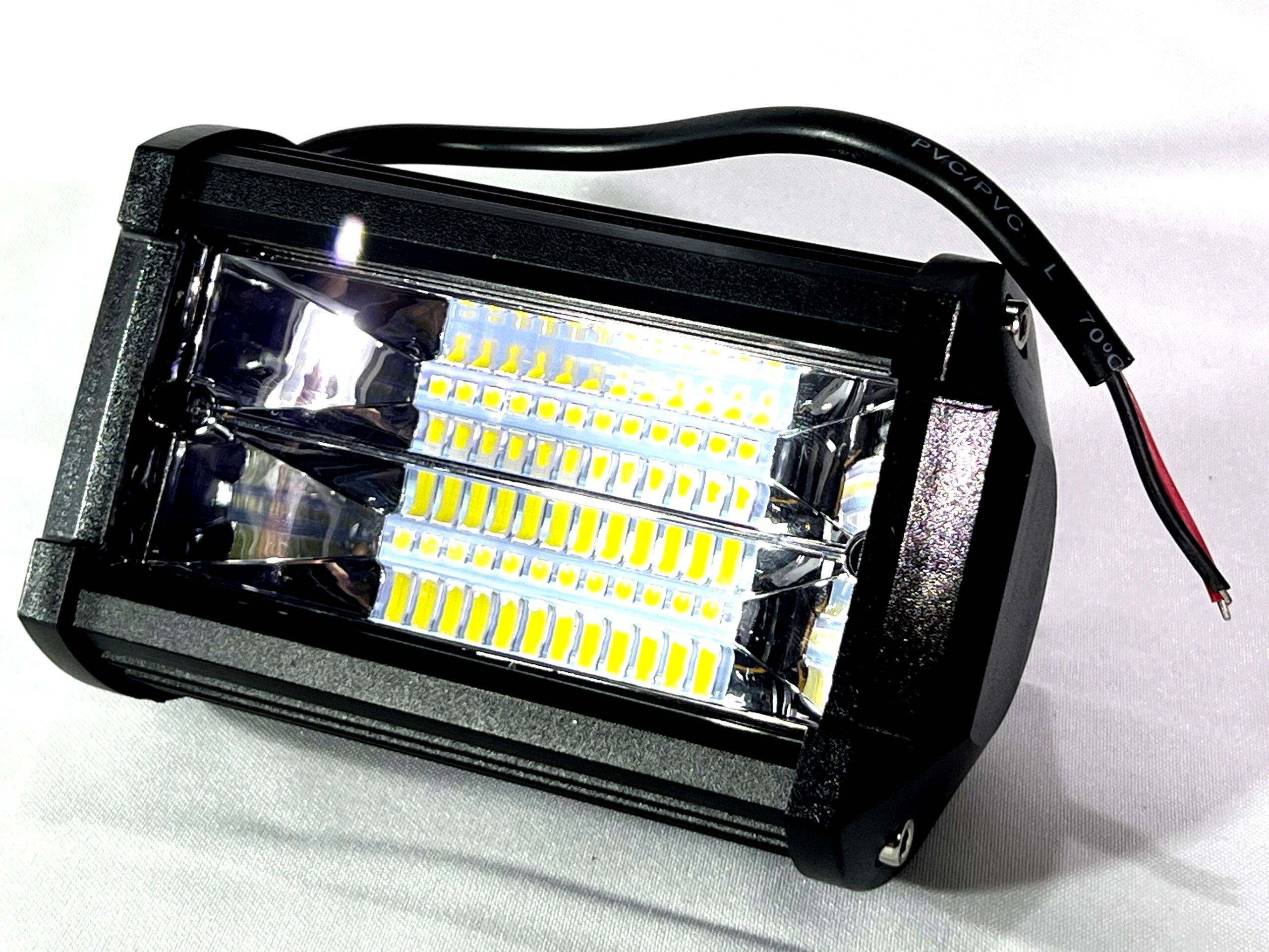 Foco Led Luz Día Caminero 12+12 Leds 12v-72w Power Light White 13.5cmx7cm Automóvil / Moto x Unidad - Mod.3103 - Imagen 9