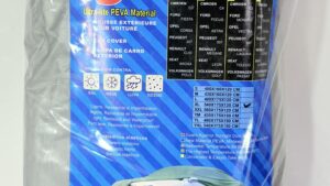 Funda Cubre Automóvil Impermeable Gris / Protección UV / Economic / Talle XL - 540cmx175cmx120cm - Mod.CRPE-XL