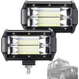Foco Led Luz Día Caminero 12+12 Leds 12v-72w Power Light White 13.5cmx7cm Automóvil / Moto x Unidad - Mod.3103 - Imagen 6