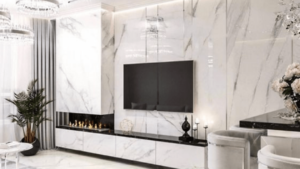 Panel PVC Revestimiento Paredes Símil Mármol / Sintético / Decorativos / Durabilidad / Inalterables / Gran Terminacion Fina / Medida Panel 1.22mx2.80mx2.4mm - Mod.Marble