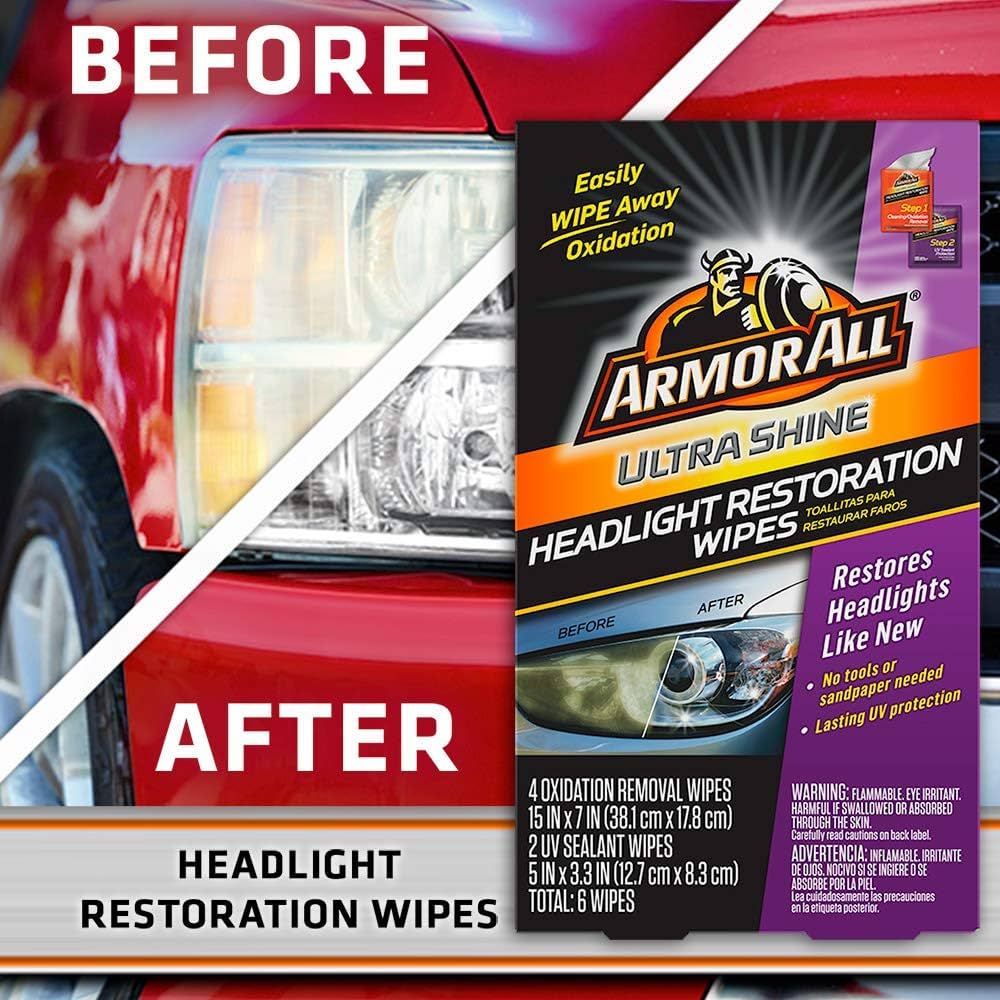 Paños/Toallas Restauración Faros Automóvil ARMOR ALL / Headlight Restoration / 4+2 Paños - Mod.45237