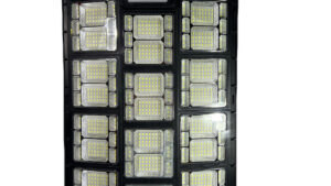 Foco Solar Led  1500w - 888 Leds C/Soporte Sensor Movimiento / Fotocélula / Soporte / Luz Fría / 2 Films Colores Regalo - Mod.5317/C8243