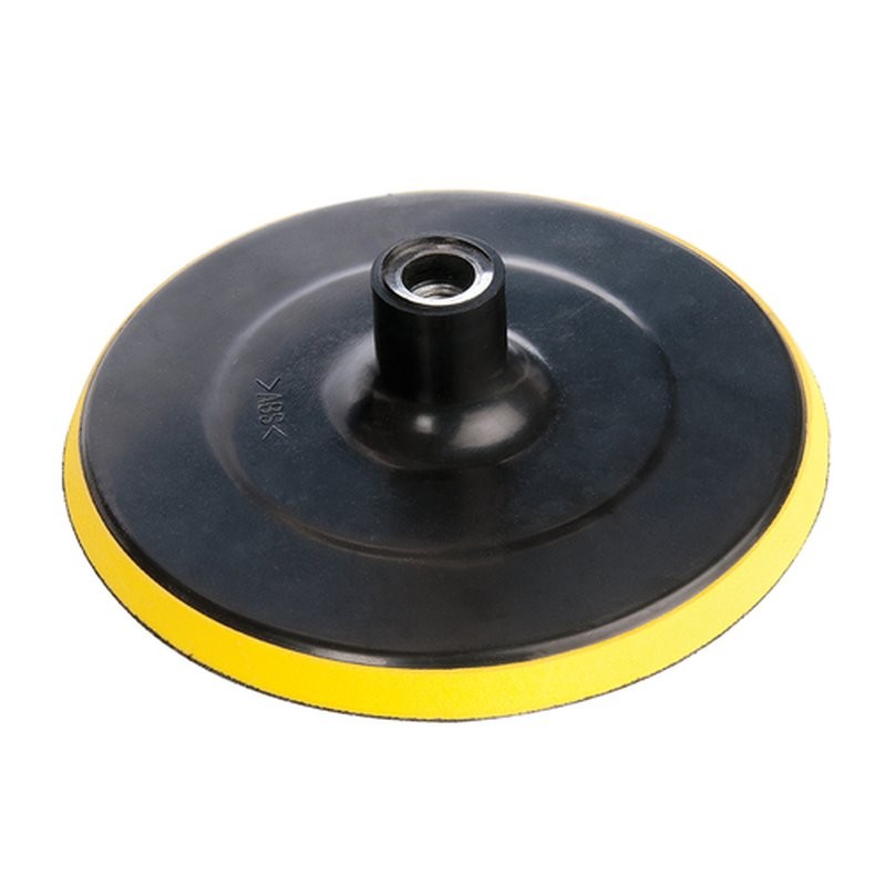 Plato Pulidora 7"/180mm C/Velcro P/Pads o Discos Lija Rosca Central 14mm - Imagen 2