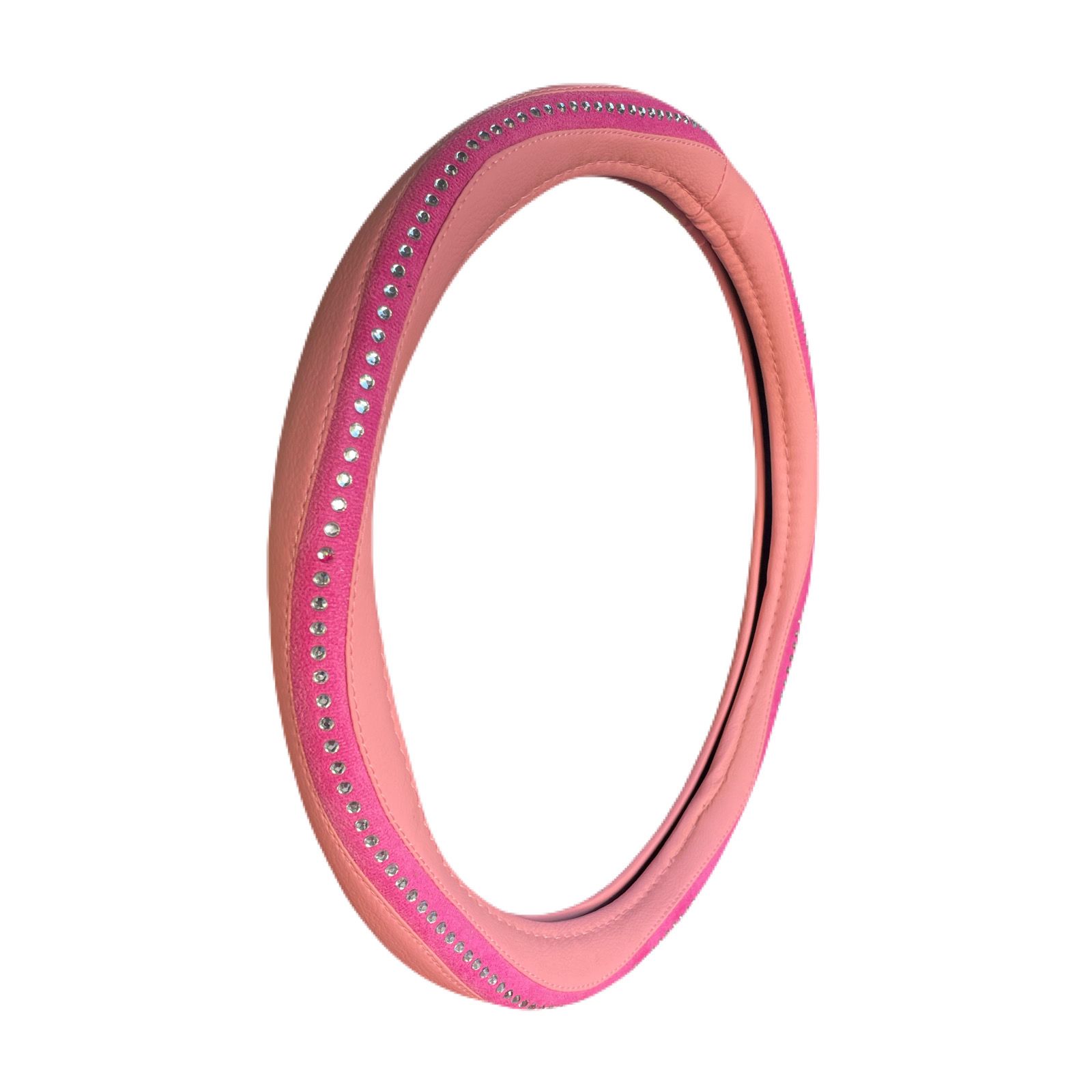 Cubre Volante Universal PVC C/ Detalle Rosado - Diámetro 38cm Dama / Femenino - Imagen 5