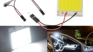 Led Plaqueta COB-48SMD 12V Super Led / Luz Techo Automóvil C/Adaptadores Conexión / Blister Mod.COB48T