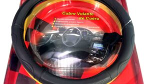 Cubre Volante Eco-Cuero Calidad Negro Diámetro 38cm Mod.B003-BLK