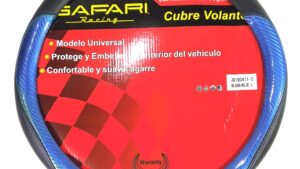Cubre Volante PVC Negro+Azul Diámetro 40cm Mod.JX180411-2BKBL-L