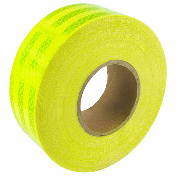 Cinta Reflectiva Prismatic Amarillo / Amarillo Limón Seguridad Camión Carros Pisos 5cm x Metro Lineal - Mod.CCC - Imagen 8
